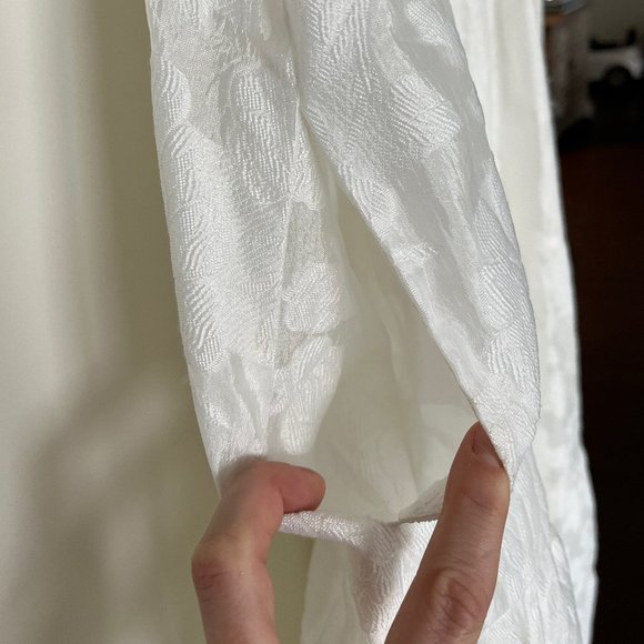 Amanda Uprichard Mitzi Floral Jacquard Dress - White S - Picture 11 of 12